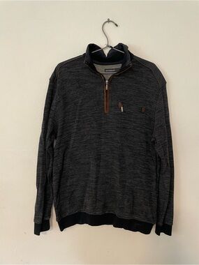 Leo Chevalier Navy and Gray Men’s Quarter-Zip